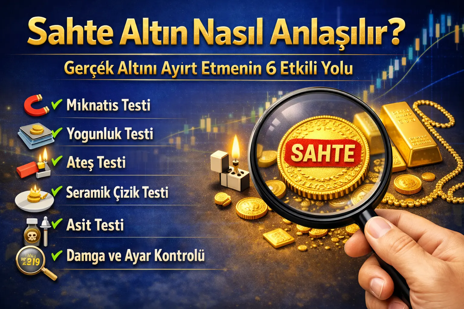 Sahte Altın Nasıl Anlaşılır? Gerçek Altını Ayırt Etmenin 6 Etkili Yolu
